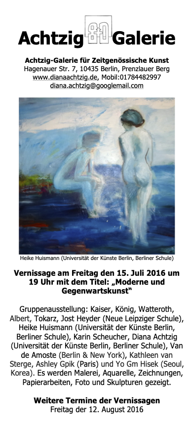 2016 Galerie Achtzig Berlin