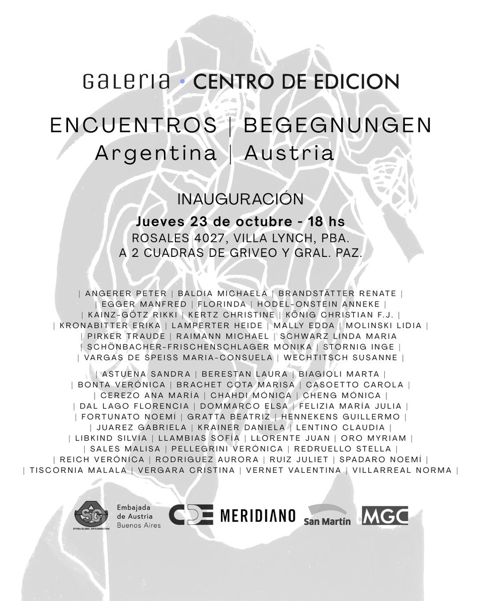 2025 Buenos Aires  Galeria Centro de edicion Agentina/Austria