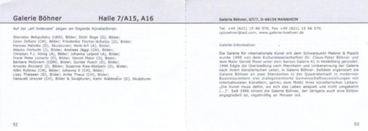 2003 ART BODENSEE