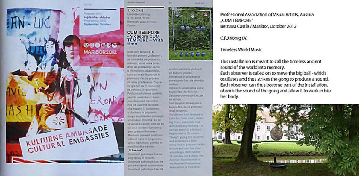 2012 Maribor Kulturhauptstadt Europas „Cum tempore“