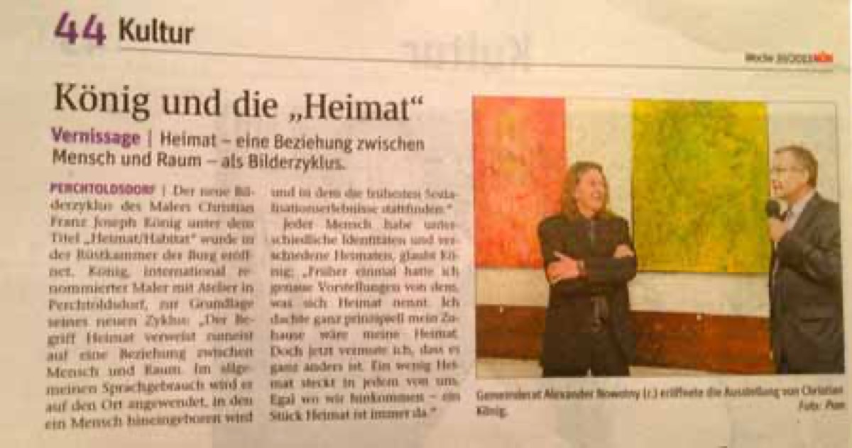 2013 Ausstellung Heimat/habitat in der Burg Perchtoldsdorf